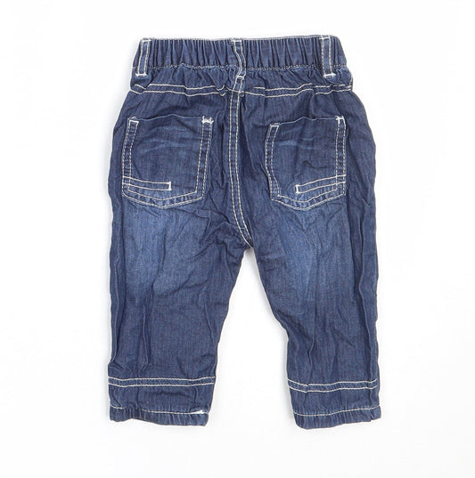 George Boys Blue Cotton Capri Jeans Size 3-6 Months