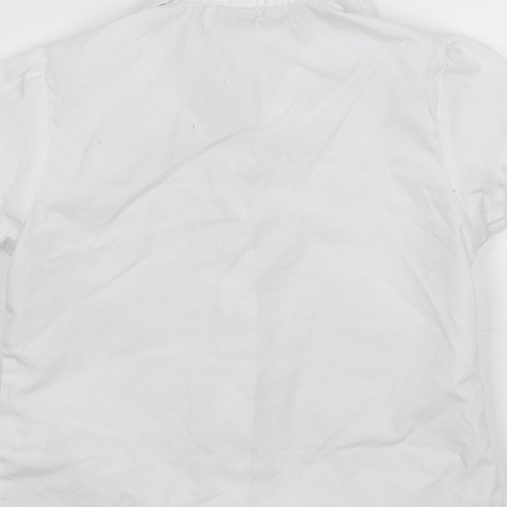 TU Girls White Polyester Basic Button-Up Size 4 Years Collared - School Wear
