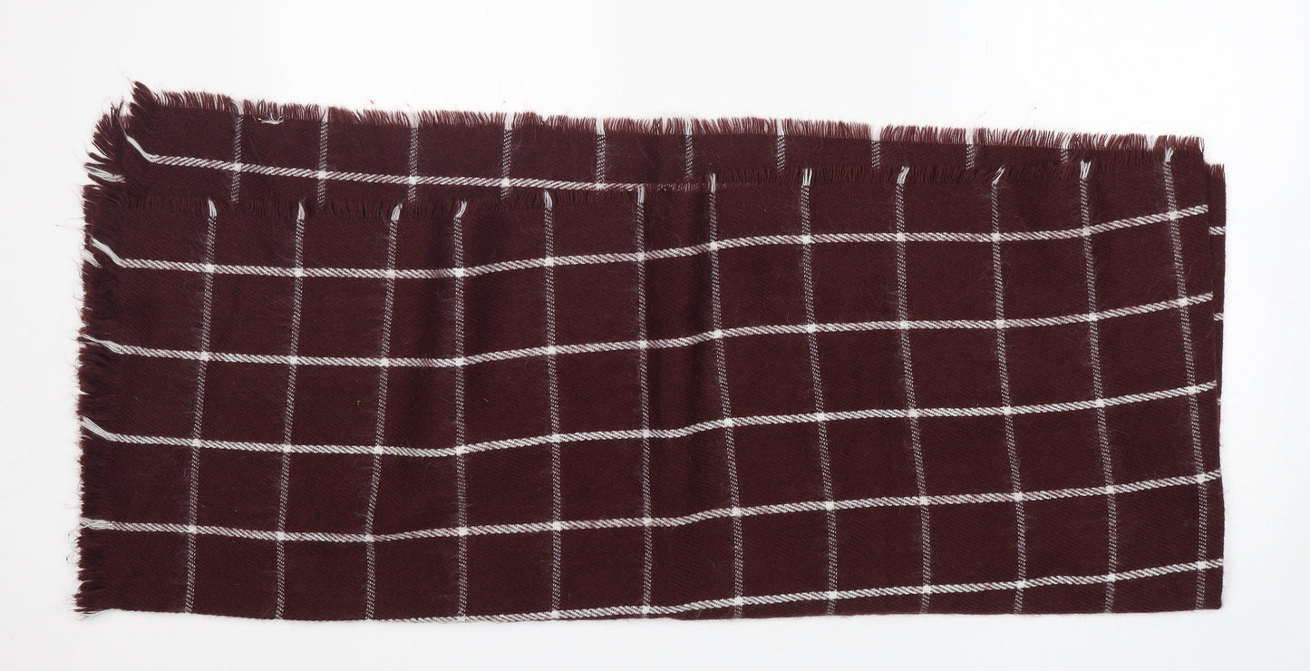 Preworn Womens Red Check Shawl/Wrap