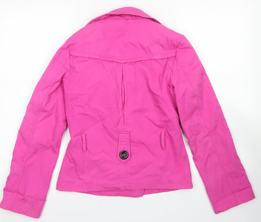 F&F Womens Pink Jacket Size 8 Button