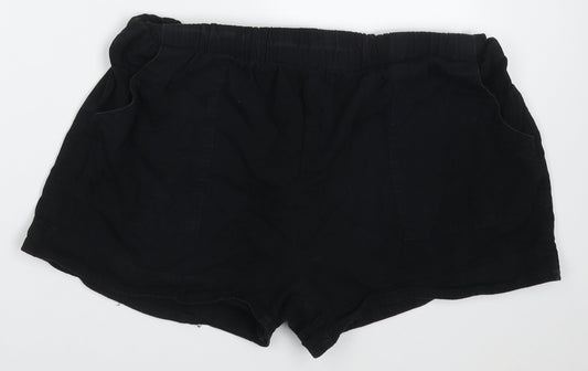 Yidarton Womens Black Cotton Cargo Leggings Size 34