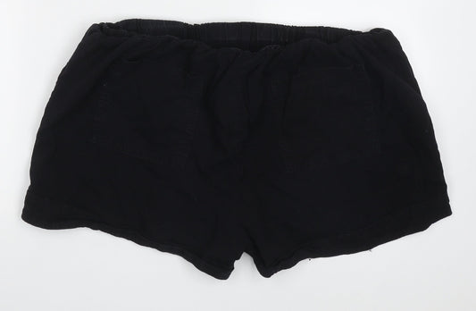Yidarton Womens Black Cotton Cargo Leggings Size 34