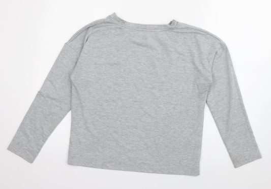 George Womens Grey Cotton Pullover Sweatshirt Size 8 Pullover - Be Awesome