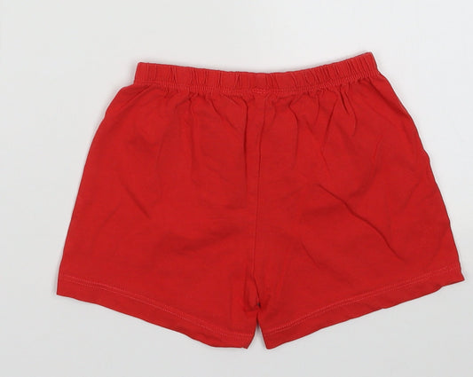 Nickelodeon Boys Red Cotton Sleep Shorts Size 3-4 Years - Paw patrol