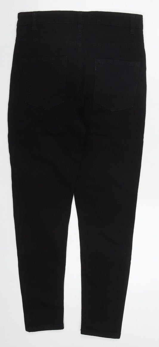 Preworn Womens Black Cotton Jegging Jeans Size 29 in L25 in Regular Button