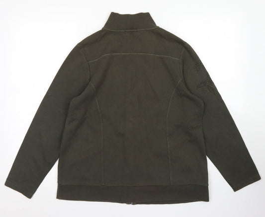 DASH Womens Green Jacket Size 14 Zip