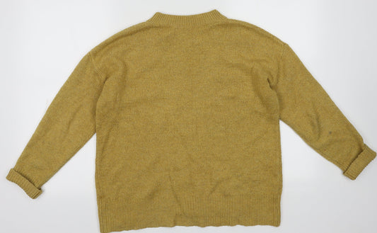 George Womens Yellow Polyester Pullover Sweatshirt Size M Pullover