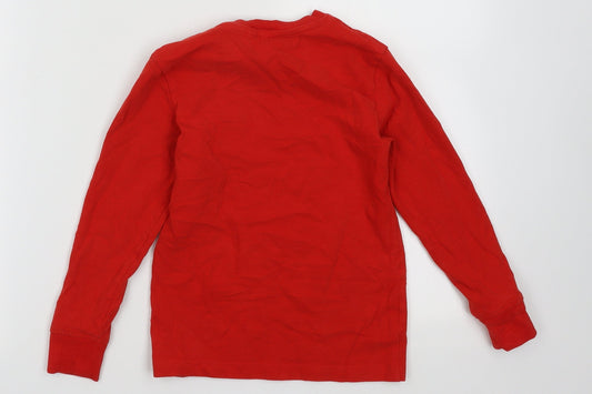 NEXT Boys Red Cotton Pullover Sweatshirt Size 6 Years Pullover