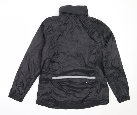 Crivit Womens Black Windbreaker Coat Size M