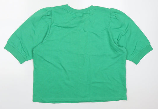 ICHI Womens Gold Cotton Pullover Sweatshirt Size XL Pullover