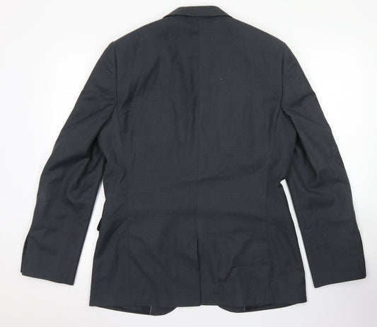 Tailor & Cutter Mens Grey Polyester Jacket Blazer Size 40