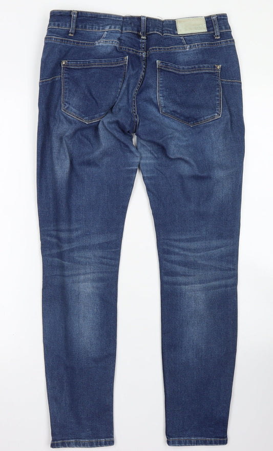 Diverse Womens Blue Cotton Skinny Jeans Size 32 in L28 in Regular Button