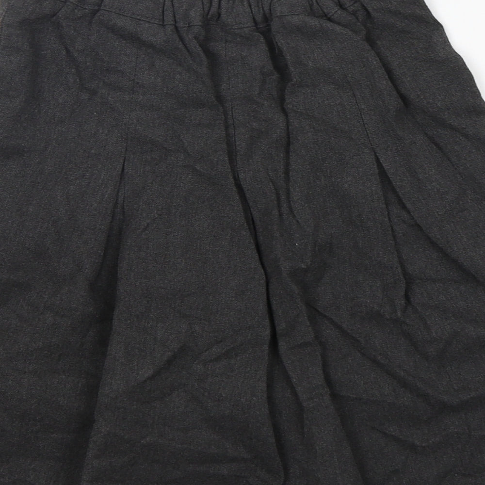 Aldi Girls Grey Polyester Pleated Skirt Size 9-10 Years Regular - School Wear