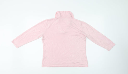 BHS Womens Pink Collared Acrylic Pullover Jumper Size 16