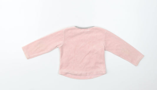 Early Days Baby Pink Polyester Pullover Jumper Size 18-24 Months Button