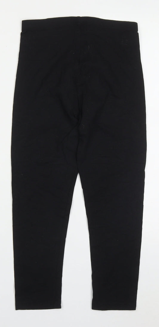 New Look Womens Black Cotton Carrot Leggings Size 6 L20 in