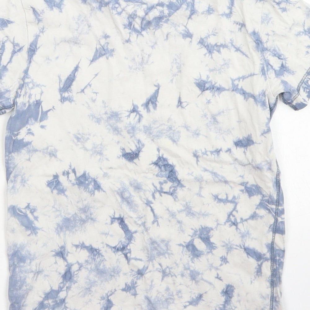 NEXT Boys Blue Cotton Basic T-Shirt Size 5 Years Crew Neck - Tie Dye