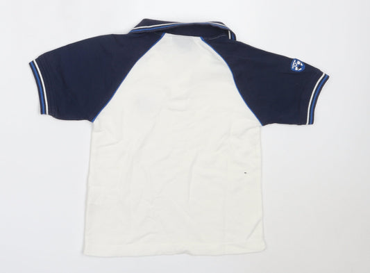 Gola Boys White Polyester Basic Polo Size 4-5 Years Collared