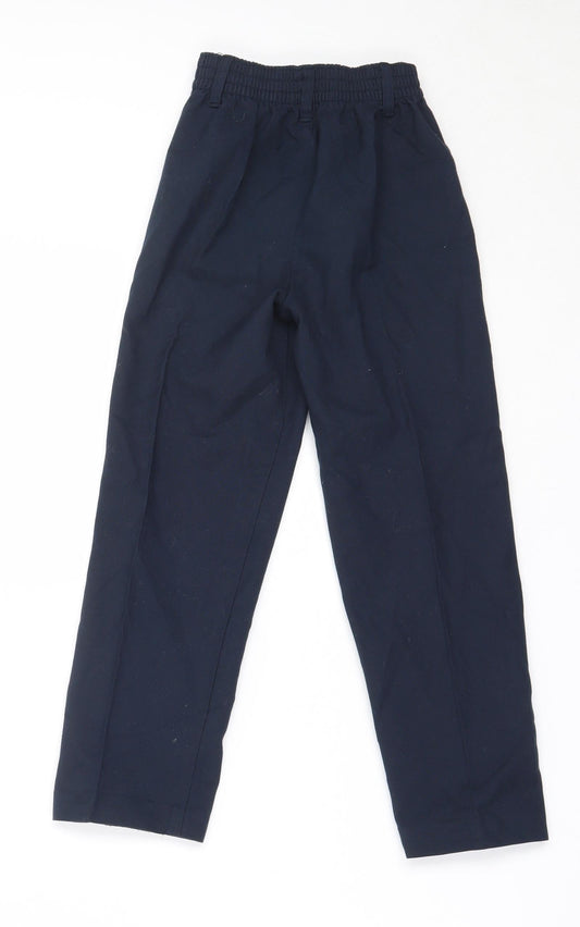 Very Boys Blue Polyester Dress Pants Trousers Size 5-6 Years Regular - school