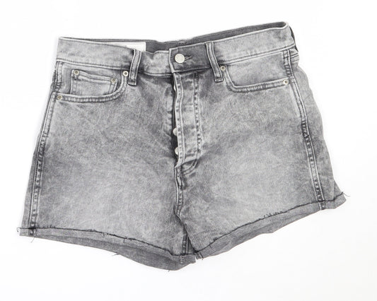 Gap Womens Grey  Cotton Hot Pants Shorts Size 30 in  Regular