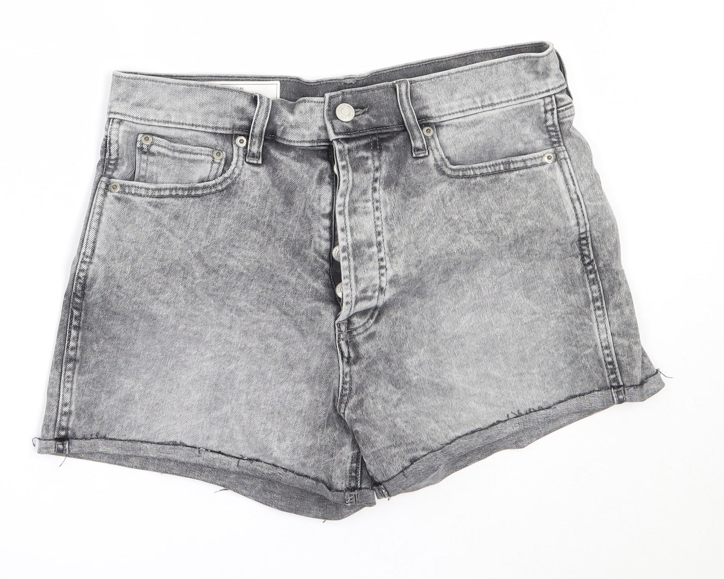 Gap Womens Grey  Cotton Hot Pants Shorts Size 30 in  Regular