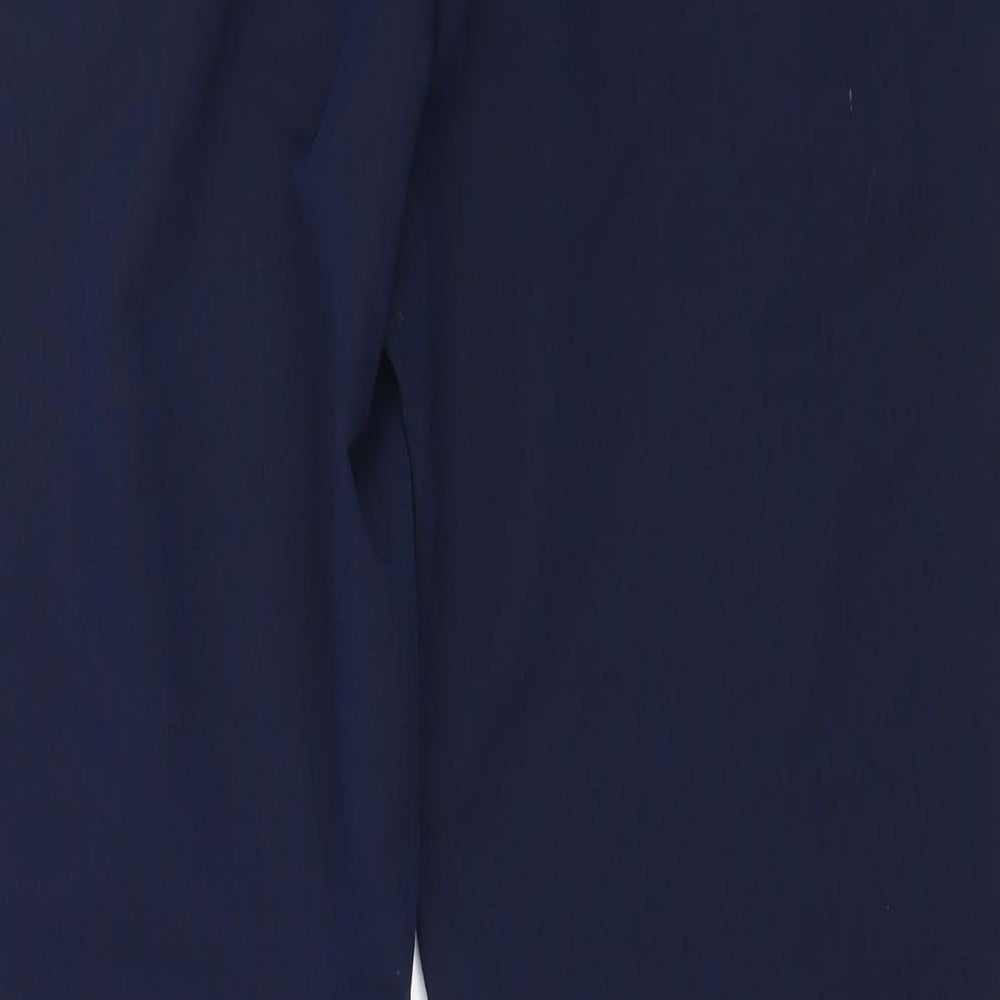 Oodji Womens Blue Polyester Trousers Size 40 L26.5 in Regular