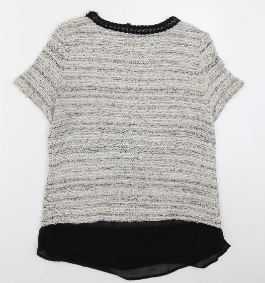 Zara Womens Beige Cotton Pullover Sweatshirt Size S Pullover