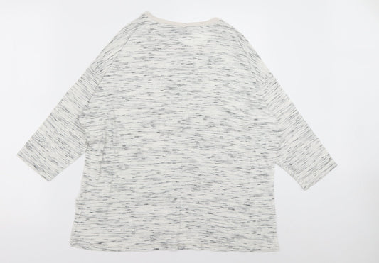 Marks and Spencer Womens Grey Polyester Pullover Sweatshirt Size 14 Pullover