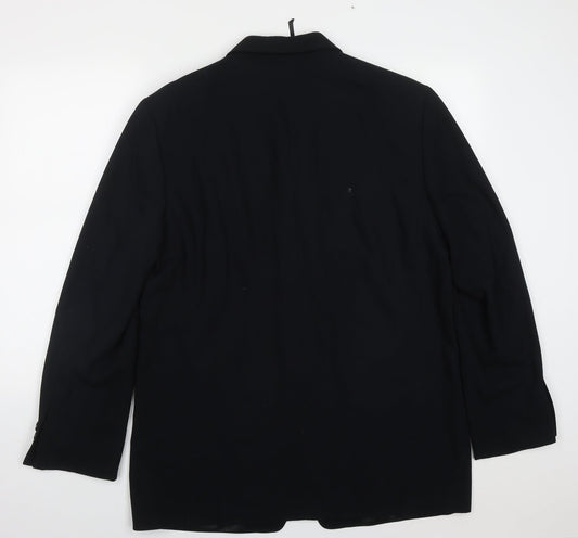 Mexx Mens Black Polyester Jacket Suit Jacket Size 42