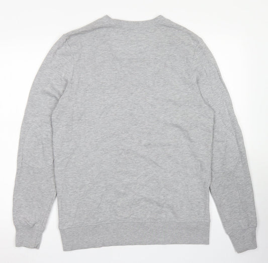 River Island Mens Grey Cotton Pullover Sweatshirt Size S