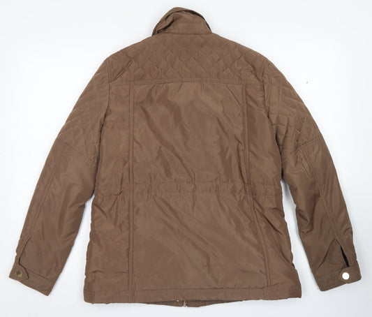 Classic Womens Brown Jacket Size 10 Zip
