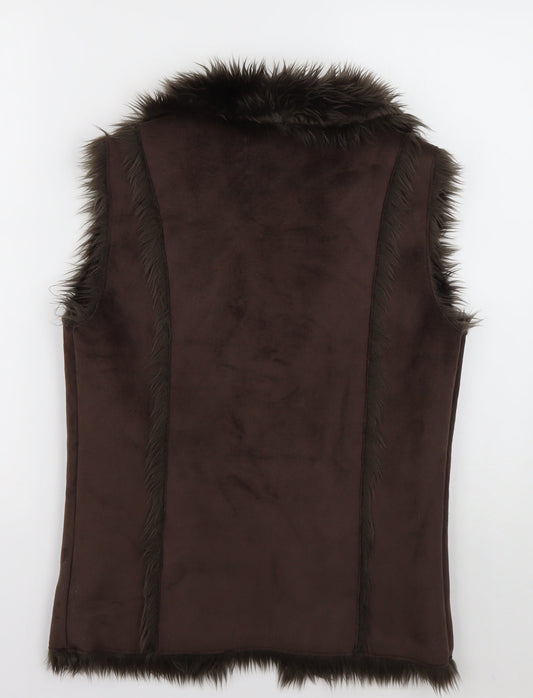 Primark Womens Brown Jacket Size 10 Tie