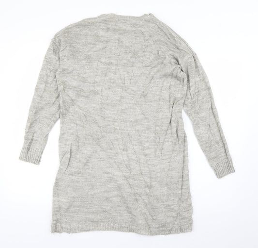 VILA Womens Beige Crew Neck Acrylic Pullover Jumper Size XS