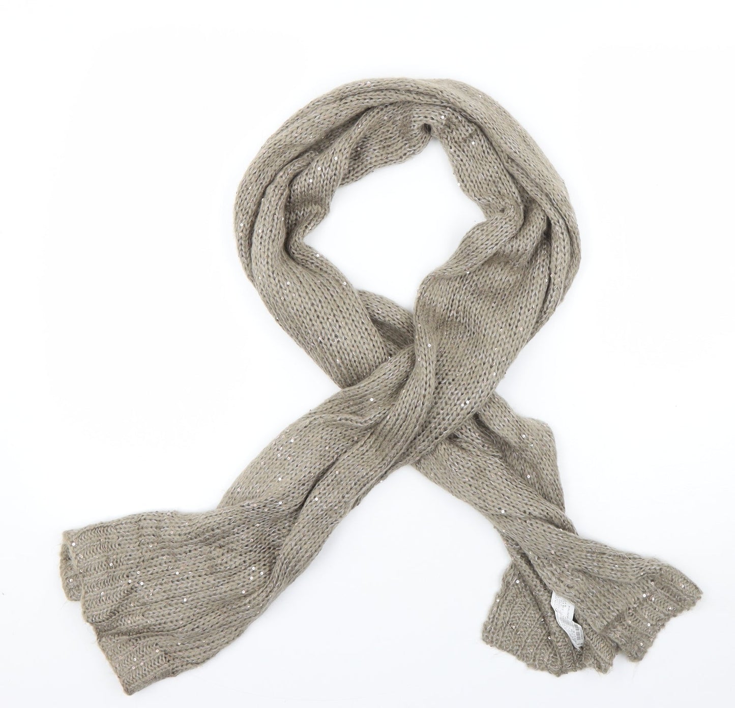 Preworn Womens Brown Acrylic Scarf