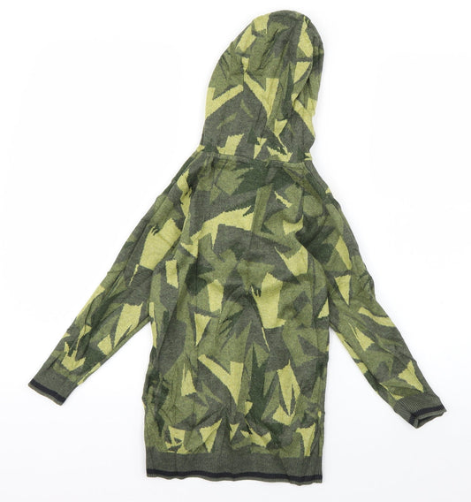 NEXT Boys Green Cotton Pullover Hoodie Size 5 Years Pullover