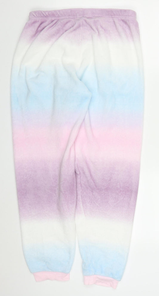 Preworn Womens Multicoloured Polyester Trousers Size 29 in L28 in Regular - Ombre Pyjama Pants