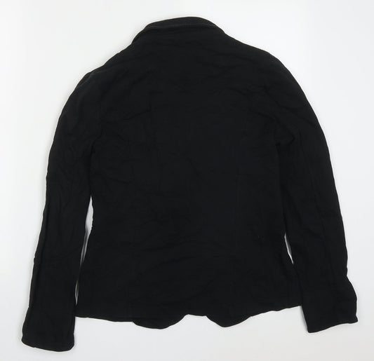 Atmosphere Womens Black Jacket Size 10 Button
