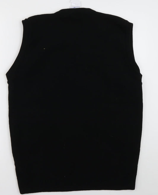 uni form Womens Black Acrylic Pullover Sweatshirt Size 14 Pullover