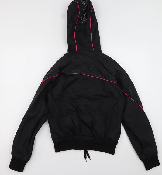 Matalan Womens Black Windbreaker Jacket Size 2XS Zip
