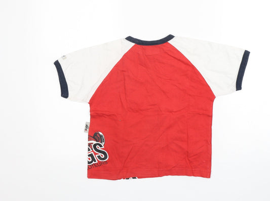 Bbggs Boys Multicoloured Cotton Basic T-Shirt Size 5-6 Years Round Neck