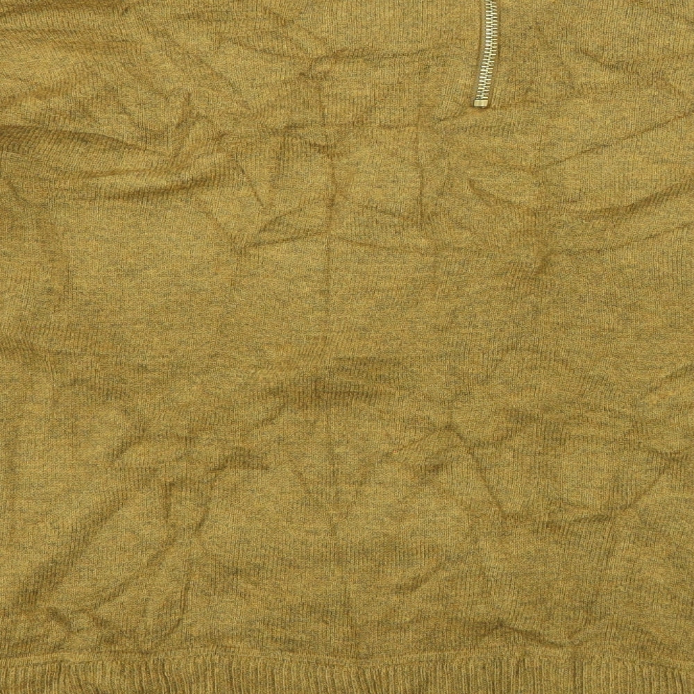 H&M Womens Green Crew Neck Polyester Pullover Jumper Size M