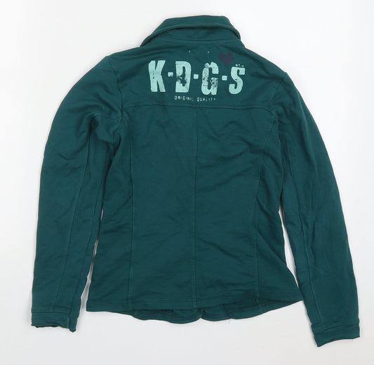 Kiddo Girls Green Jacket Size 12 Years Button