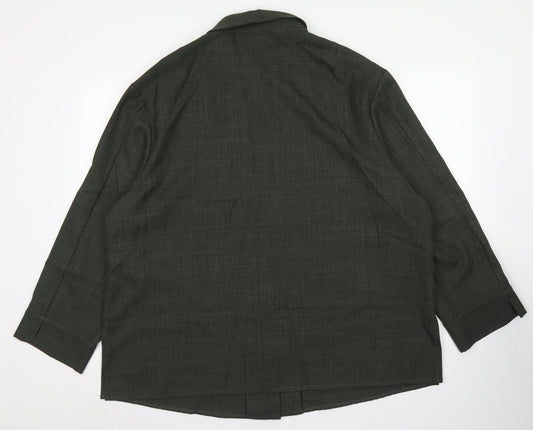 Marco Giordani Womens Green Jacket Blazer Size 20 Zip