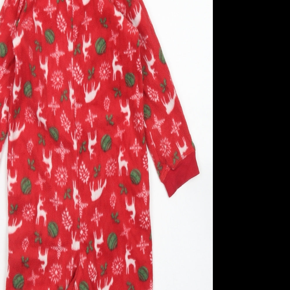 Lupilu Boys Red Fair Isle Polyester One Piece Size 2-3 Years Zip