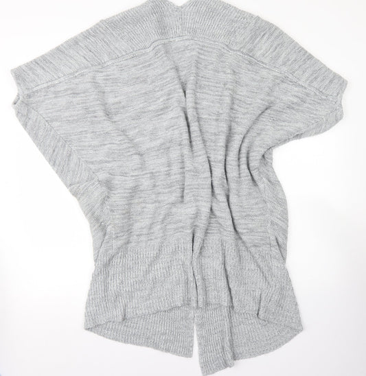 NEXT Womens Grey Round Neck Acrylic Cardigan Jumper Size M