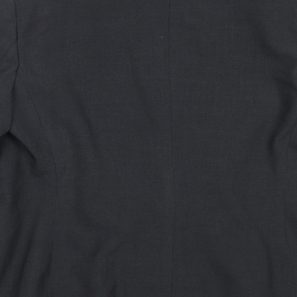 Marks and Spencer Womens Grey Polyester Jacket Blazer Size 14