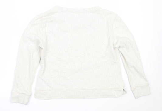 Rupert & Buckley Womens Grey Cotton Pullover Sweatshirt Size 14