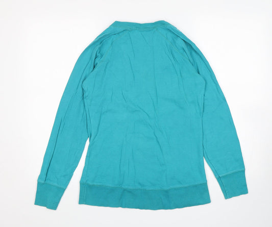 George Womens Green Cotton Pullover Sweatshirt Size 10
