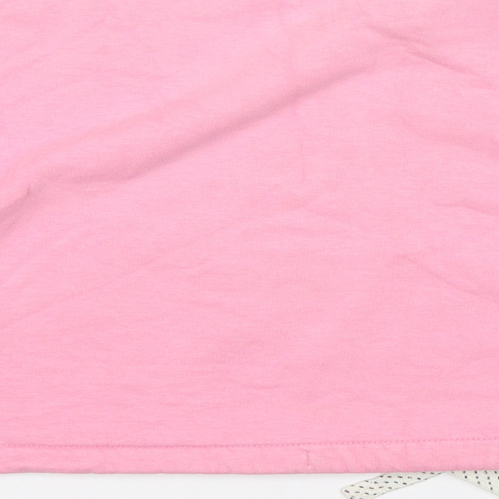 M&S Girls Pink Cotton Pullover Sweatshirt Size 10-11 Years