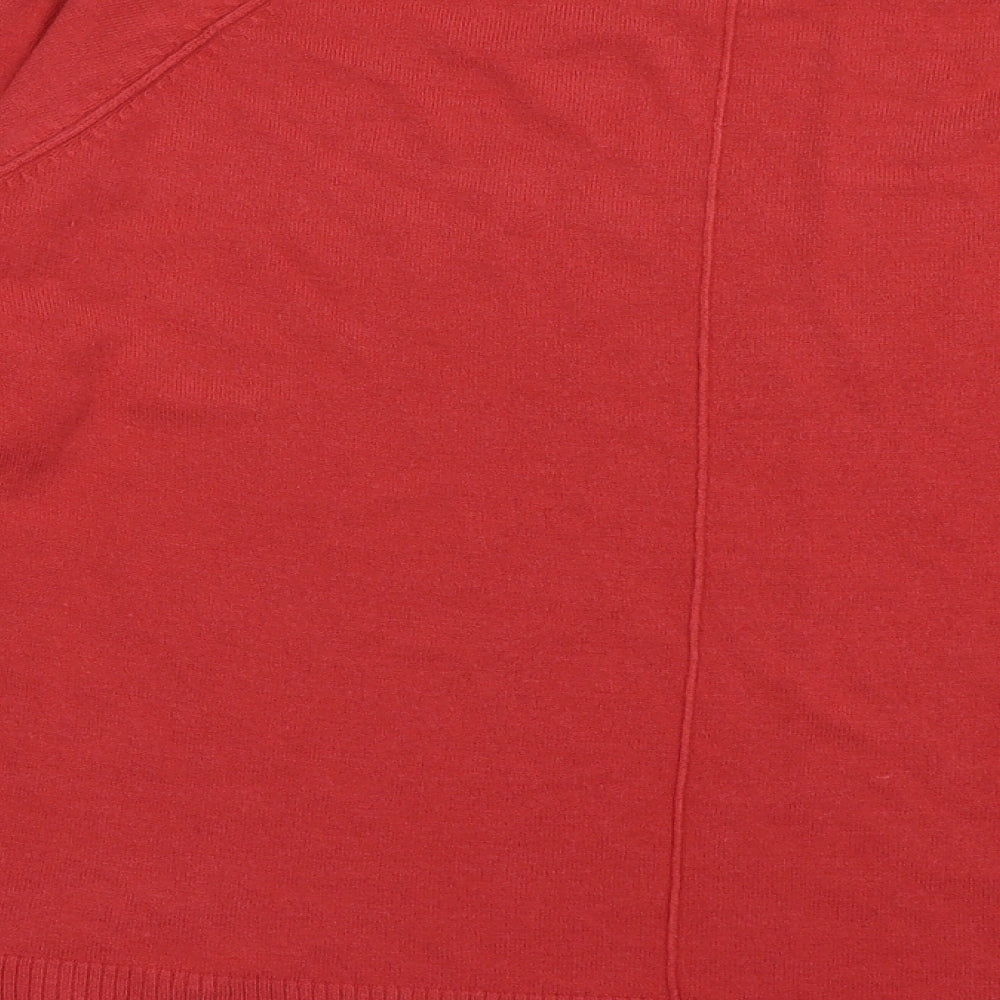 sainsburys Womens Pink Crew Neck Acrylic Pullover Jumper Size 18